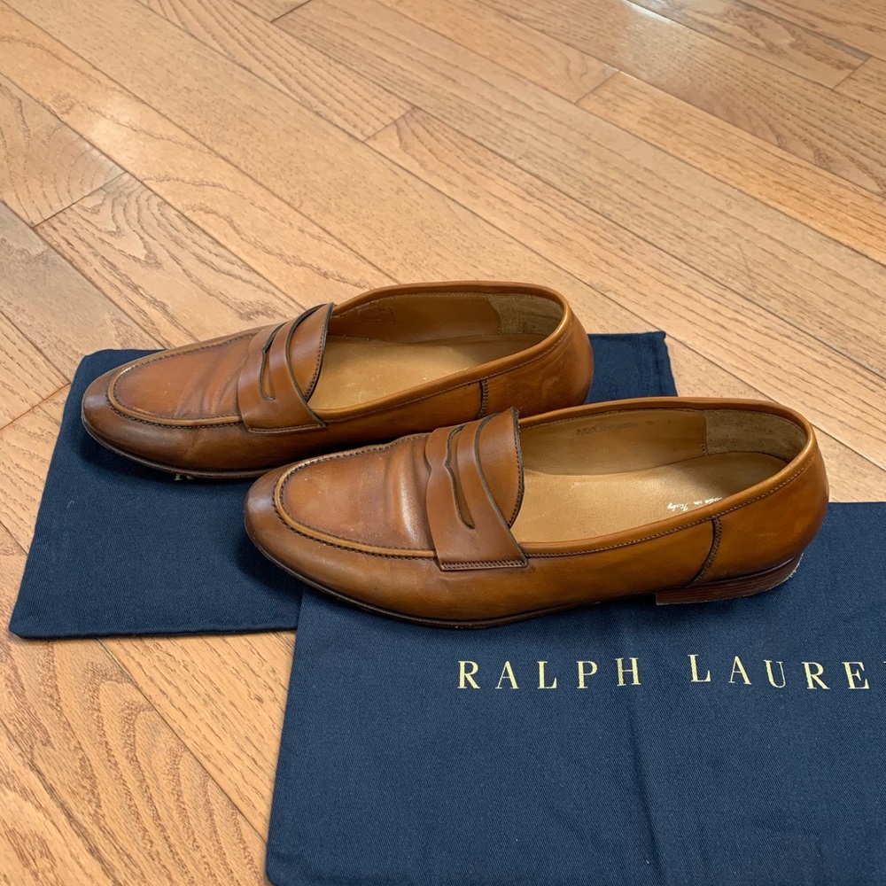 Ralph Lauren Purple Label Chalmers Brown Leather